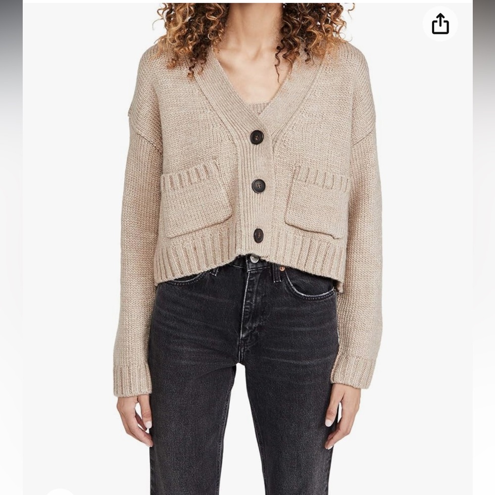 English Factory Women's V Neck Sweater Cardigan — NWT